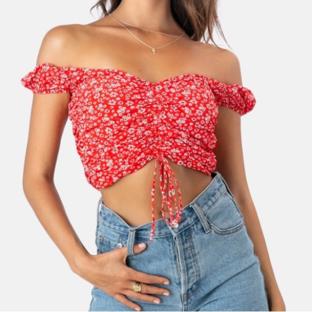Off Should Scrunched Top
